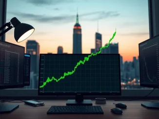 Spot Bitcoin ETFs show critical inflow reversal on financial chart with Bitcoin symbol.