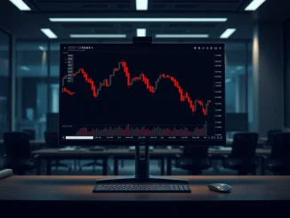 Analysis of Bitcoin and Ethereum's weak Q1 2026 performance on a financial trading chart.