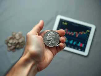 Bitcoin versus nickel investment analysis showing US coin and cryptocurrency chart comparison