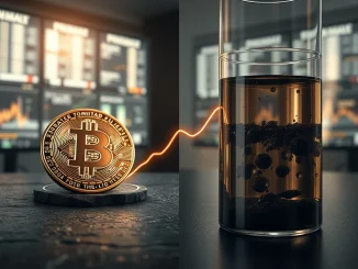 Analysis of Bitcoin and crude oil price correlation showing potential for a March rally to $79,000.