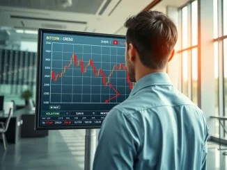 Bitcoin and oil price volatility analysis during March 2026 market crisis showing trading charts and market indicators