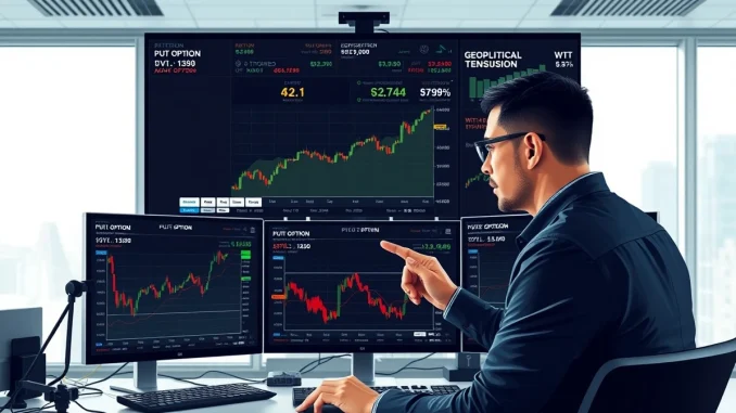Bitcoin options trading data showing increased hedging activity amid market uncertainty in March 2026