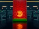 Visual representation of Bitcoin orderbook showing heavy sell-side liquidity imbalance threatening $70K price support.
