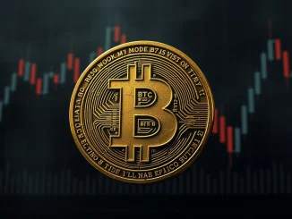 Bitcoin symbol showing stress during challenging market phase with repeated $72K rejections