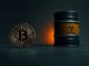 Bitcoin price stability indicator amid oil shock and Middle East conflict market analysis.