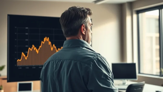 Trader Peter Brandt analyzing Bitcoin price chart with a prediction for 2027.