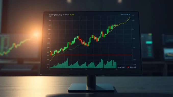 Bitcoin price chart analysis showing rebound from the 50-day moving average trend line.