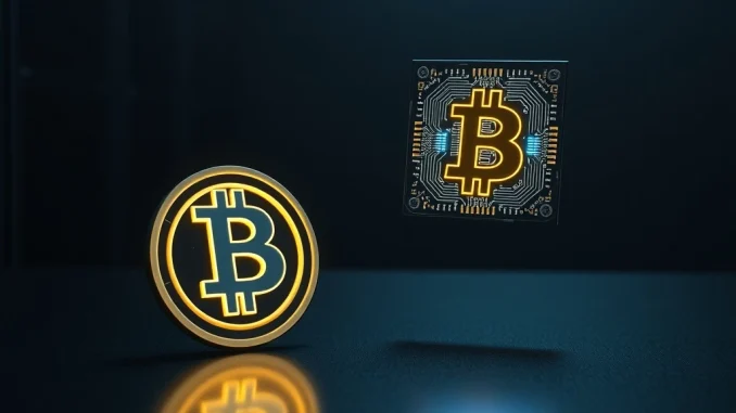 Quantum computer processor threatening Bitcoin security in 2026 cryptocurrency analysis