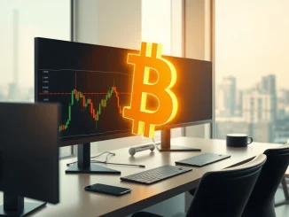 Bitcoin price prediction analysis showing key $70,000 resistance level on a trading chart.