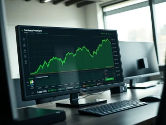 Bitcoin spot demand analysis showing a green Coinbase Premium chart and ETF inflow data on a trading dashboard.