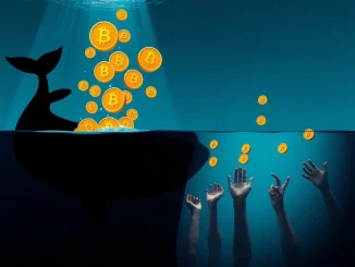 Bitcoin whale selling coins to retail investors as price dips below $70,000 according to Santiment data.