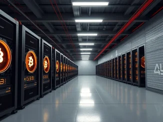 BitFuFu's shift from self-mining to cloud mining operations in a data center.