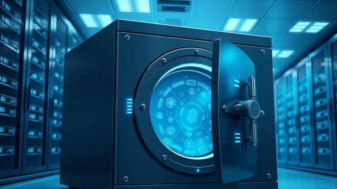 Secure digital asset vault for BitGo and StableX $100 million stablecoin custody partnership.