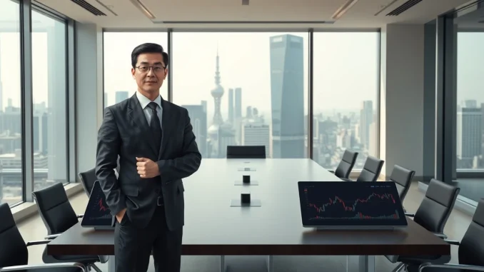 Bithumb CEO Lee Jae-won in professional setting during regulatory challenges