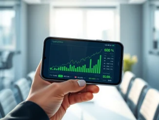 BitMart US zero-fee cryptocurrency exchange trading interface on a smartphone