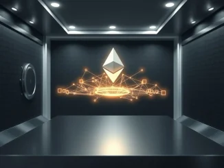 Secure digital vault holding BitMine's Ethereum treasury assets, representing $8.8 billion in cryptocurrency holdings.
