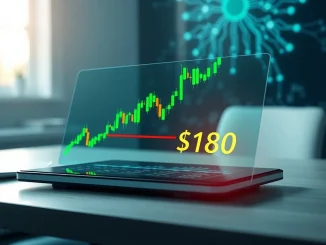 Bittensor TAO cryptocurrency price chart testing the critical $180 resistance level amid AI sector growth.