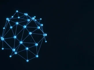 Bittensor's decentralized AI neural network concept illustrating machine learning connections.