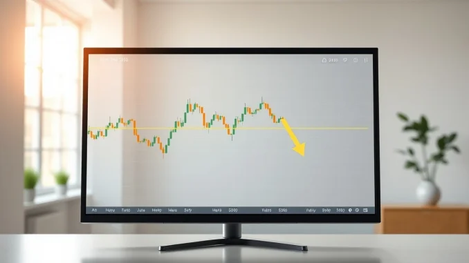 Bittensor TAO price chart showing golden cross pattern with downward trend indicator for cryptocurrency analysis