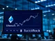 A trading floor screen showing data related to BlackRock's new Ethereum ETF.