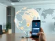 Blockchain remittance technology enabling global digital currency transfers across continents