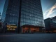Corporate office building representing crypto lender BlockFills filing for Chapter 11 bankruptcy protection.