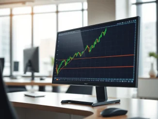BNB bull flag breakout chart analysis showing a sharp price increase on a trading terminal.