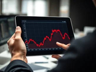 BNB cryptocurrency price crash shown on financial chart with bearish technical pattern