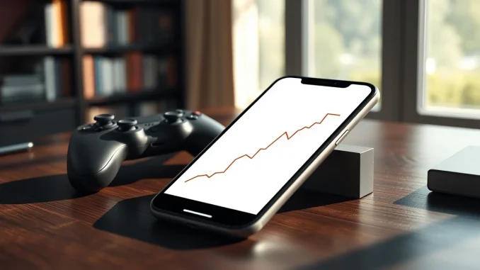 BORA cryptocurrency price analysis on smartphone with gaming controller representing blockchain gaming token market