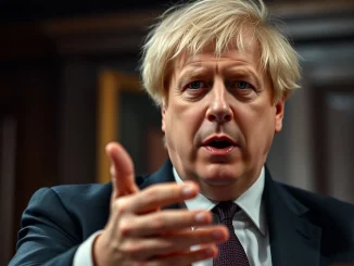 Former UK Prime Minister Boris Johnson speaking about Bitcoin and cryptocurrency.