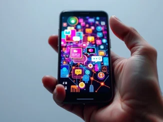 BuzzFeed's new AI apps BF Island and Conjure displayed on a smartphone screen.