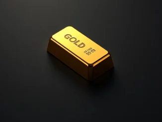 Gold bullion bar representing Bybit's new yield-bearing tokenized gold product for real-world asset investment.