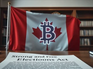 Canada proposes a ban on cryptocurrency donations to political parties to prevent foreign election interference.
