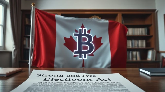 Canada proposes a ban on cryptocurrency donations to political parties to prevent foreign election interference.
