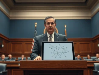 CFTC Chair testifying before Congress on the urgent need for the CLARITY Act to regulate cryptocurrency markets.