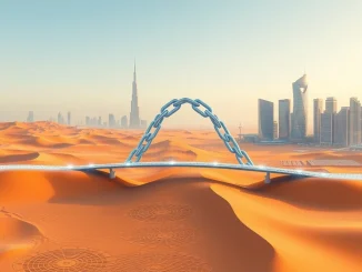 Chainlink CCIP acts as a secure digital bridge for ADIChain tokenization in the MENA region.