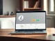 Laptop displaying a Litecoin casino deposit interface for secure online gambling.