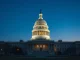 US Capitol building representing the ongoing legislative debate over cryptocurrency stablecoin regulation.