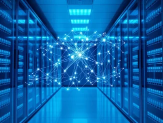 Visualization of the Collably Network and AIW3 partnership merging blockchain and AI for perpetual trading innovation.