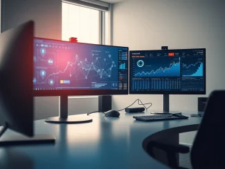 AI-driven capital allocation for crypto portfolios on a modern trading desk interface.