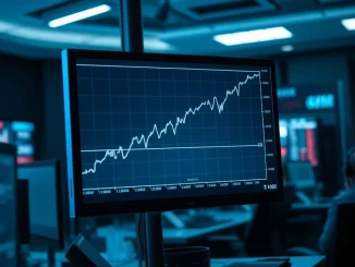 A digital chart showing the upward price trend of Contentos (COS) cryptocurrency.