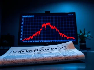 Crypto crash analysis showing Bitcoin price chart plummeting amid Trump Iran airstrike warning.
