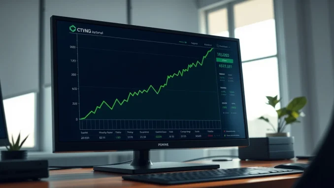 Crypto Fear and Greed Index rebound shown on a trading terminal graph indicating improved market sentiment.