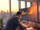 Financial analyst reviewing cryptocurrency funding data showing concentrated venture capital investment trends