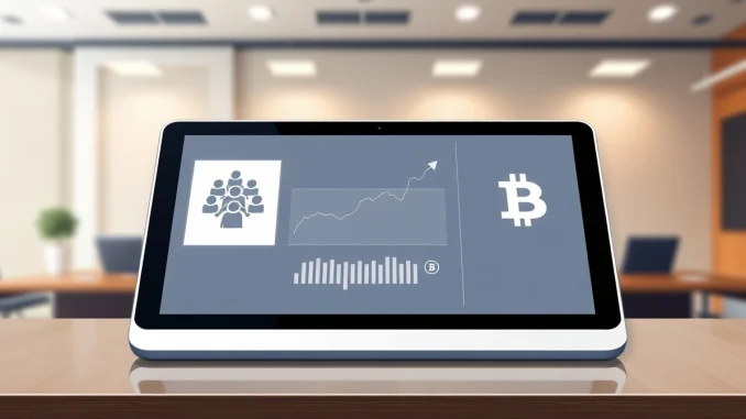 Daily cryptocurrency news summary showing key market developments for March 27, 2026 on a financial news desk tablet.