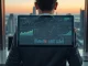 Daily cryptocurrency news analysis showing blockchain data and market trends on a digital tablet.
