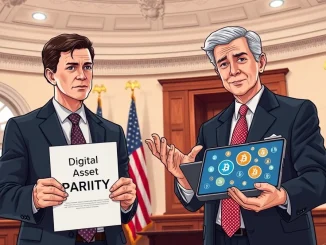 US lawmakers discussing the Digital Asset PARITY Act crypto tax proposal in March 2026