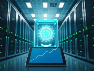 DeepSnitch AI core technology in a secure data center, representing the March 2026 crypto and AI security news.
