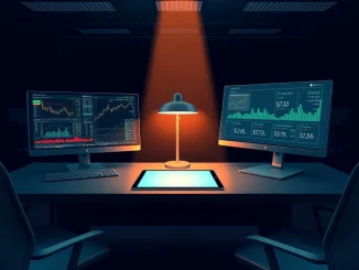 CoinGecko 2026 report analysis of DEX market share growth versus CEX trading volume dominance on a professional trading desk.