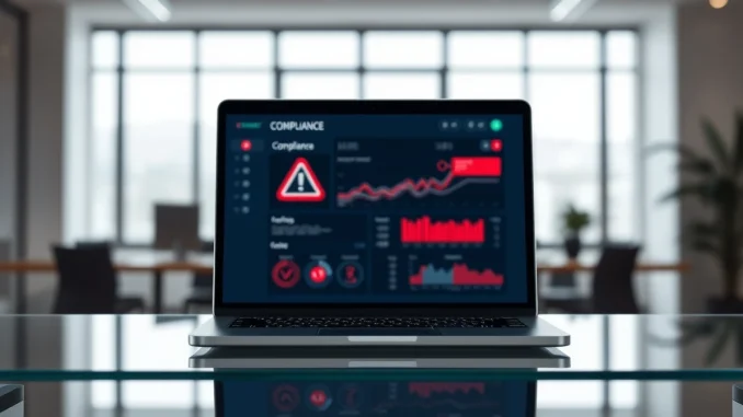 Delve compliance dashboard with security warnings indicating alleged regulatory failures.
